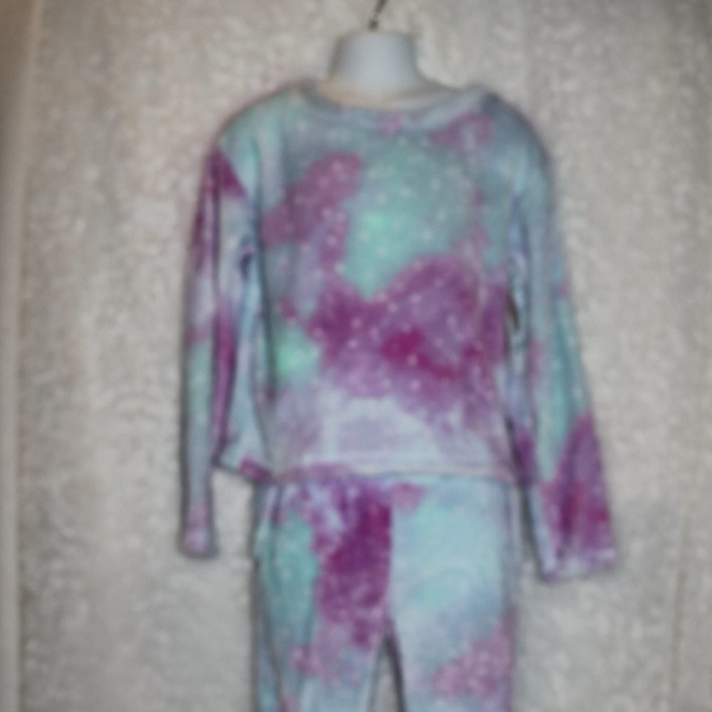 Sonoma girls purple stars 2 piece lounge set with tags size small (7)